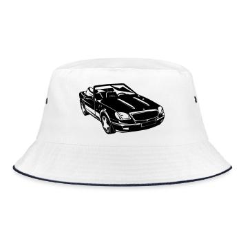 SLK Roadster Cabrio (25) - Bucket Hat - Weiß/Navy - Vorne