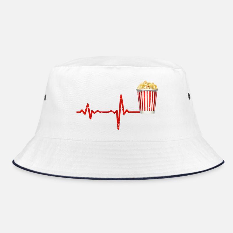 Heartbeat Popcorn - Geschenk Bucket Hat