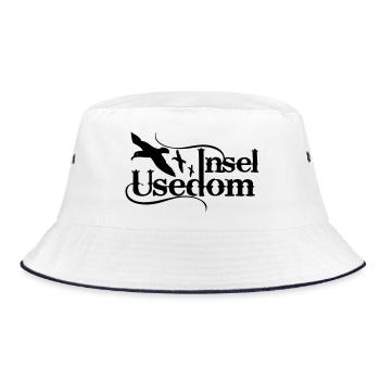 T-Shirt Usedom vintage – Ostsee Streetwear Design - Bob - blanc/marine - Devant