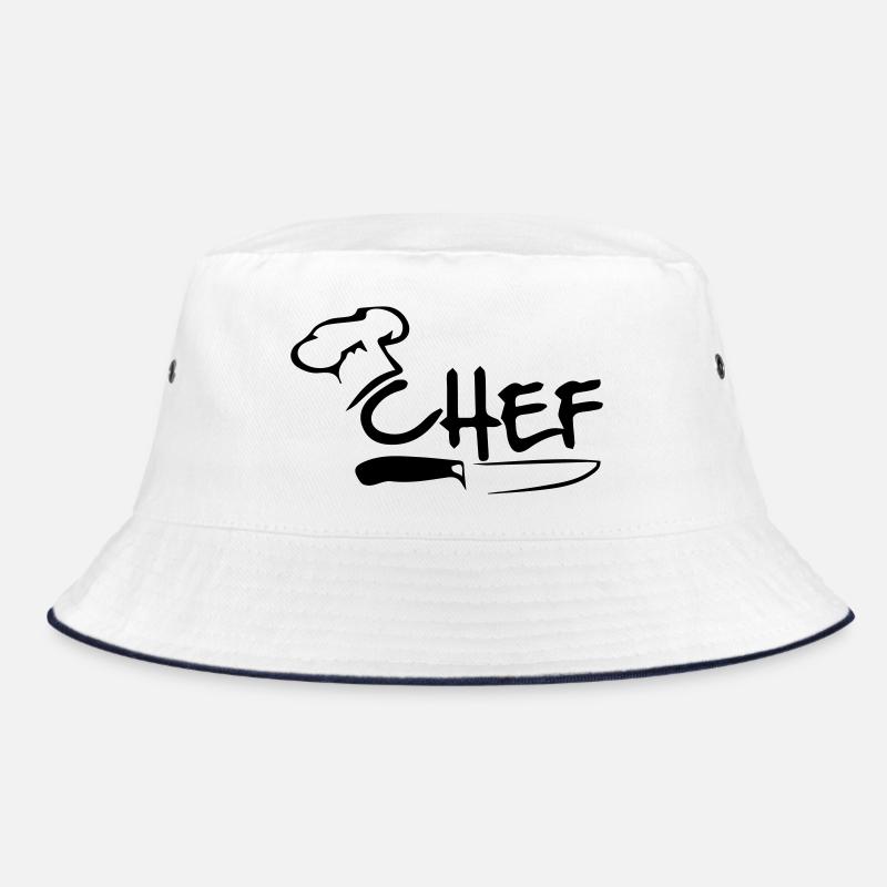 Chefkoch - Bucket Hat - Weiß/Navy