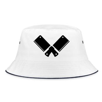 Kitchen knife - Bucket Hat - white/navy - Front
