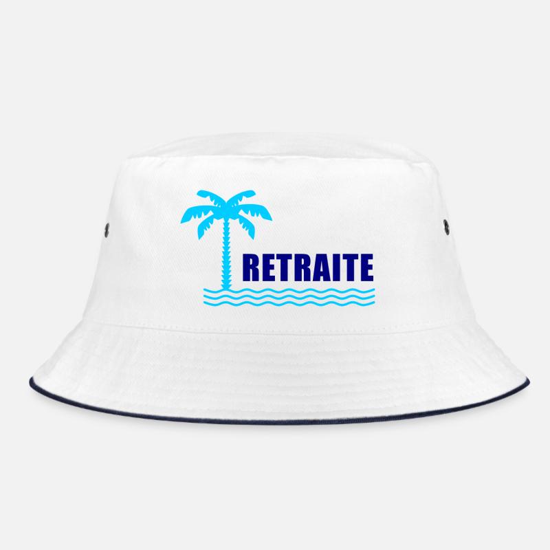 RETRAITE. BONNE RETRAITE. JOYEUSE RETRAITE - Bob - blanc/marine