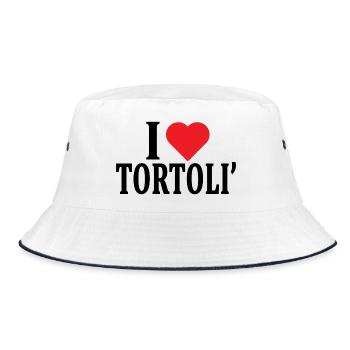 t-shirt Io amo Tortolì t-shirt Sardegna - Bob - blanc/marine - Devant