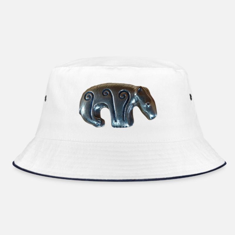 Kalevala silver bear Bucket Hat