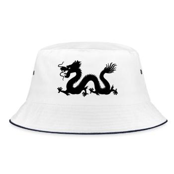 Image d’ombre de dragon année du dragon - Bob - blanc/marine - Devant