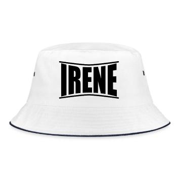 t-shirt Irene t-shirt idée cadeau - Bob - blanc/marine - Devant