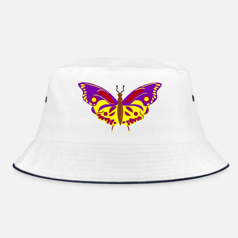 Vol de Papillon multicolore - Bob - blanc/marine