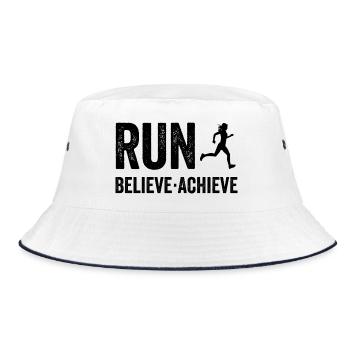 Marathon - Courir. Croire. Accomplir. - Bob - blanc/marine - Devant