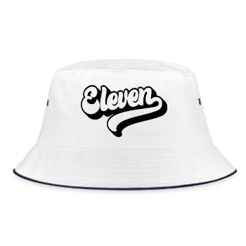 Elf 11. Geburtstag Kinder Jungen Mädchen 11 Jahre alt - Bucket Hat - Weiß/Navy - Vorne