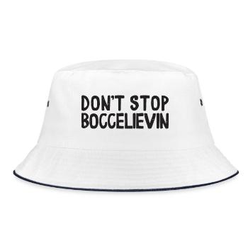 Dont Stop Boccelievin Ball mit Jack Bocci Game - Bucket Hat - Weiß/Navy - Vorne