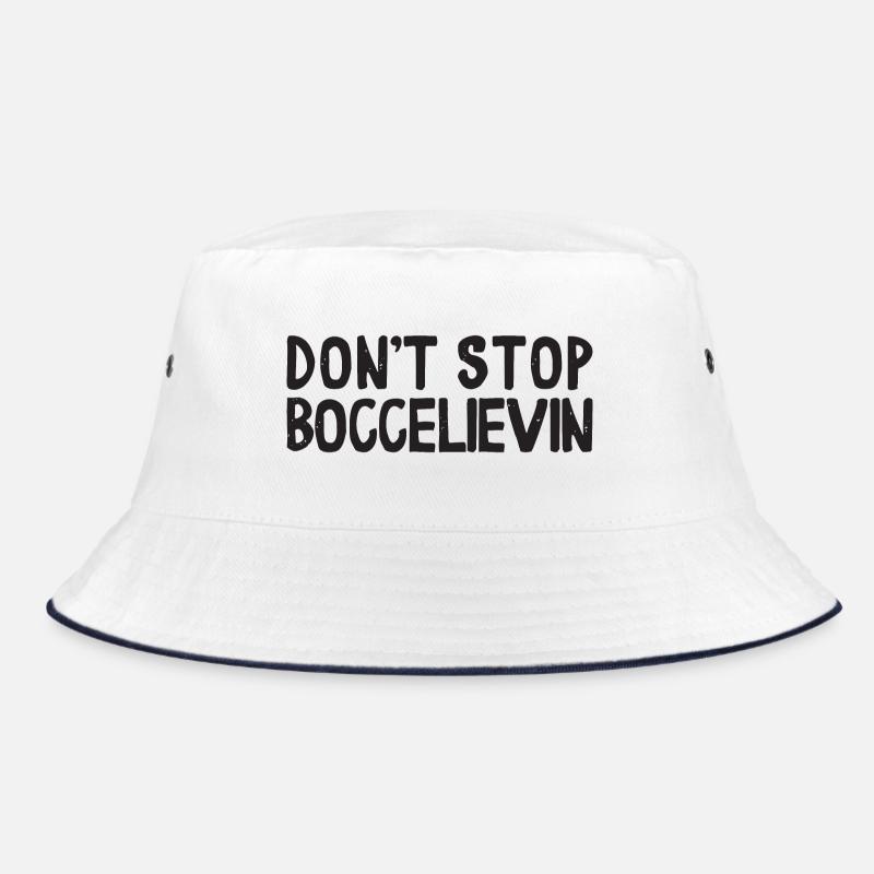 Dont Stop Boccelievin Ball with Jack Bocci Game Bucket Hat