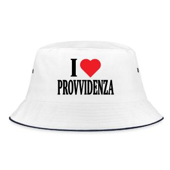 t-shirt j’aime Providence t-shirt idée cadeau - Bob - blanc/marine - Devant
