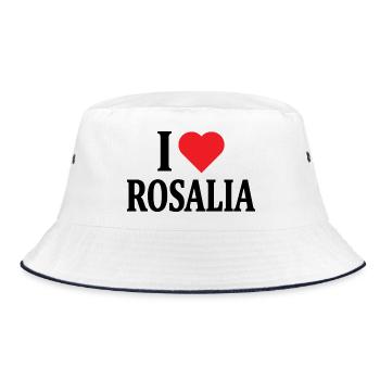t-shirt J’aime Rosalia t-shirt idée cadeau - Bob - blanc/marine - Devant