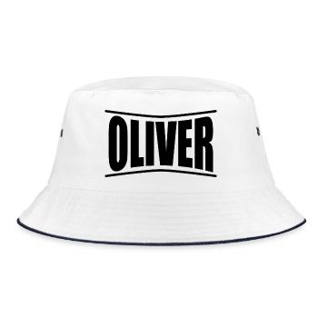 t-shirt Oliver t-shirt idée cadeau - Bob - blanc/marine - Devant