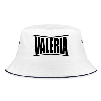 Valeria t-shirt t-shirt idée cadeau - Bob - blanc/marine - Devant