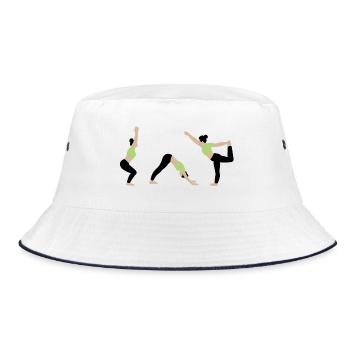 Power yoga dans la salle de sport vert clair - Bob - blanc/marine - Devant