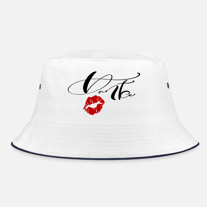 Danke  - Bucket Hat - Weiß/Navy