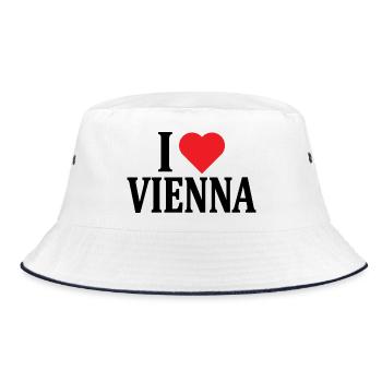 J’adore l’idée cadeau t-shirt t-shirt viennoise - Bob - blanc/marine - Devant