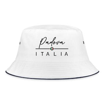 Italia - Padova - Padua - Italien - Italy - Bucket Hat - white/navy - Front