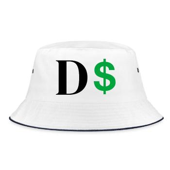 Lettre d dollar - Bob - blanc/marine - Devant