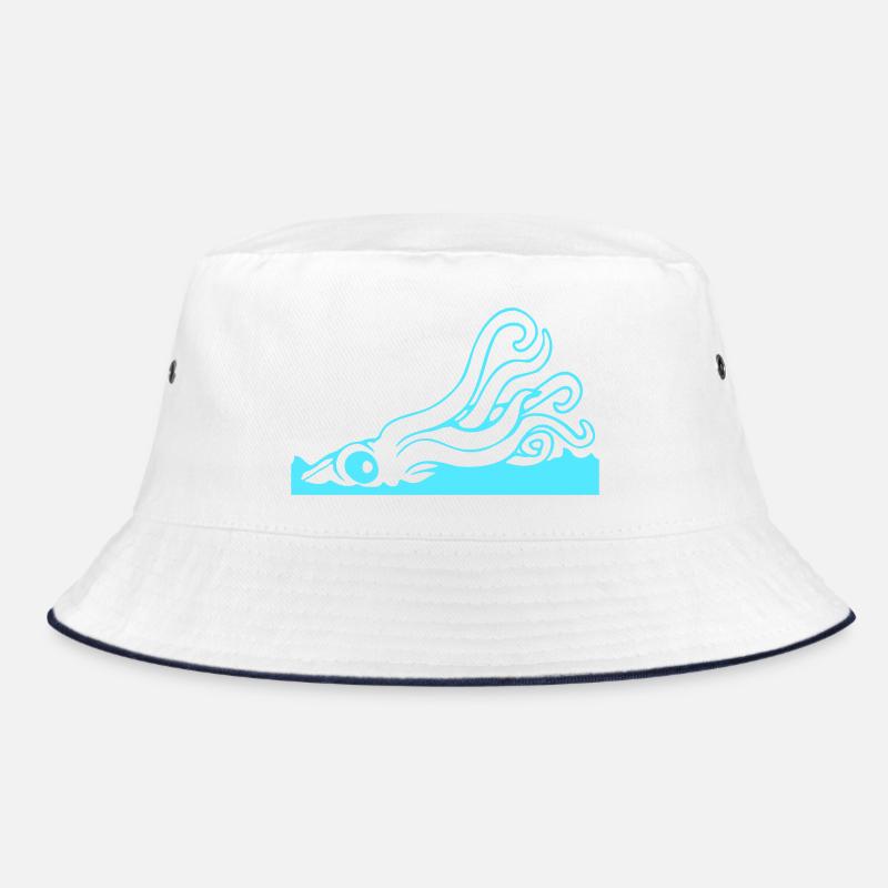 Octopus Water Surface Tentacle Attack Sea Monster Bucket Hat