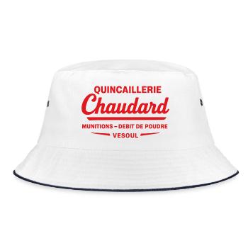 7th Company - Bucket Hat - white/navy - Front