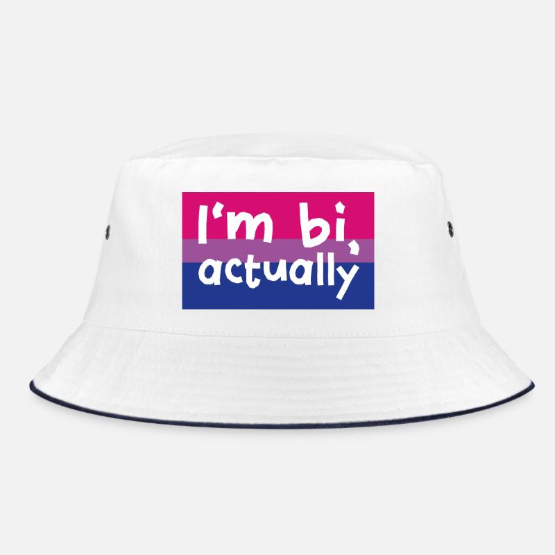 BI Bisexuell FLagge Quote Pride Flag Design CSD Bucket Hat