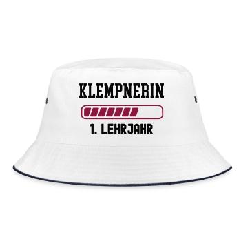 Apprenticeship as a plumber 1st year as a plumber - Bucket Hat - white/navy - Front