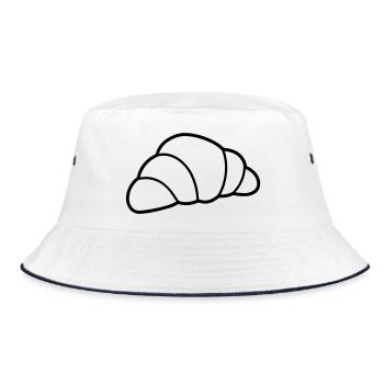 crescent - Bucket Hat - white/navy - Front