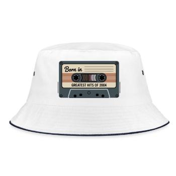 Né en 2004 Greatest Hits Retro Tape - Bob - blanc/marine - Devant