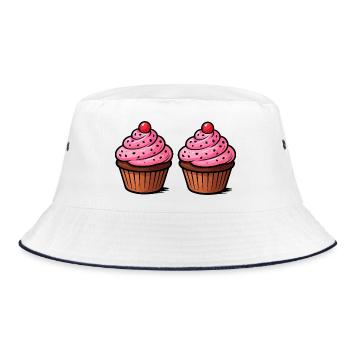 Pâtisserie de cupcakes - Bob - blanc/marine - Devant