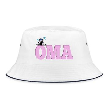 OMA des sports d’hiver skieurs - Bob - blanc/marine - Devant