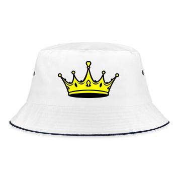 Crown Royal King - Bucket Hat - white/navy - Front