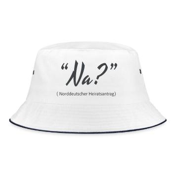 Well? North German marriage proposal - Bucket Hat - white/navy - Front