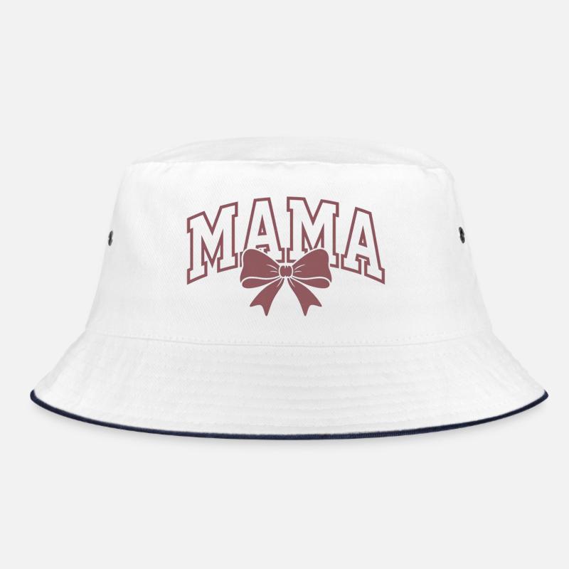 Mama Statement – Elegant Mama Bow Design Bucket Hat
