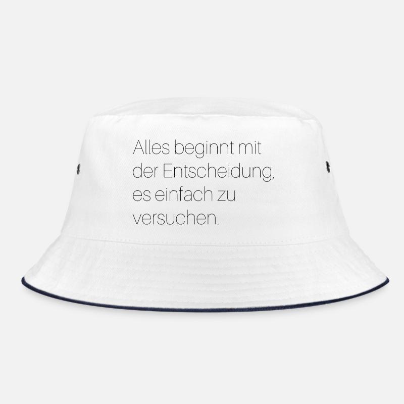 Motivierender Spruch  Bucket Hat
