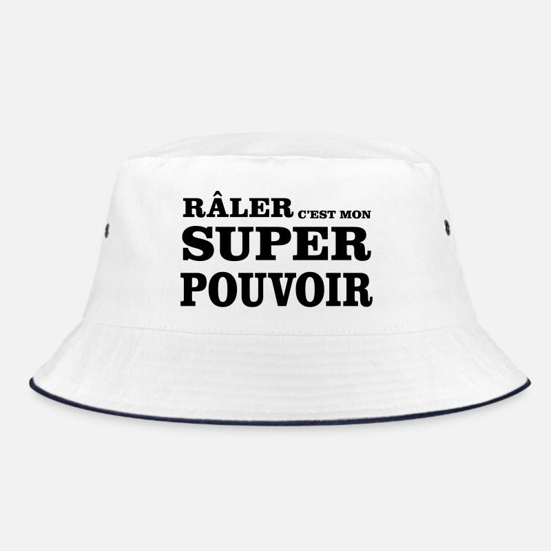 Râler C'est Mon SUPER POUVOIR - Bob - blanc/marine