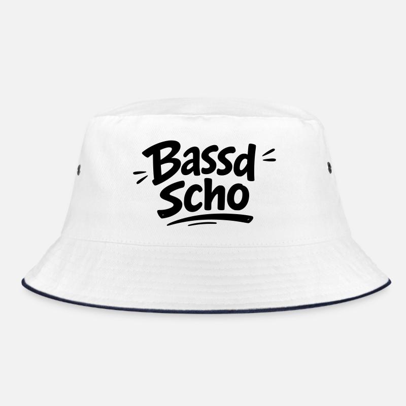 Bast_scho - Bucket Hat - Weiß/Navy