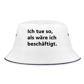 Je suis so, aux wäre ich beschäftigt Lustiger Büro - Bob - blanc/marine - Devant