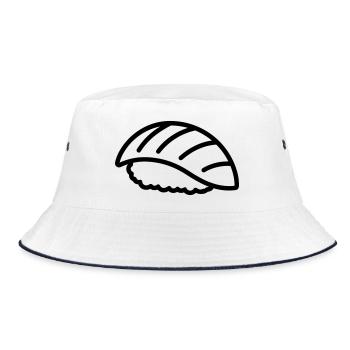 sushi - Bucket Hat - white/navy - Front