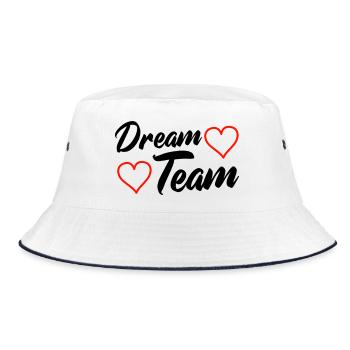 Dream Team - Bucket Hat - white/navy - Front