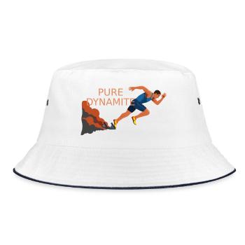Pure Dynamite Sprint - Bucket Hat - white/navy - Front