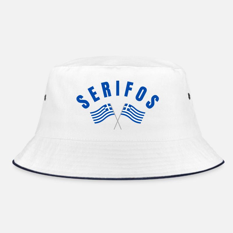 Serifos Greek Flags  Bucket Hat