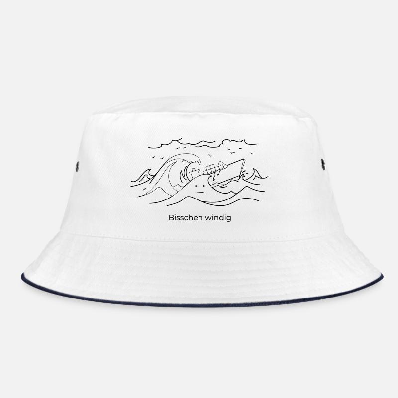 Bisschen Windig Seefahrt Sturm Moin Ozean See Bucket Hat