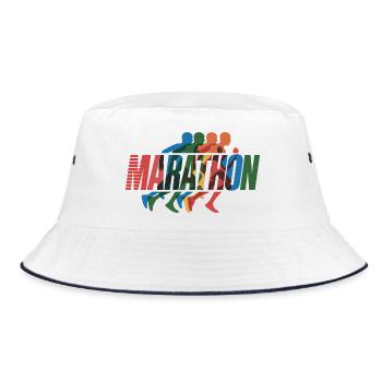 Marathon Color Run - Bob - blanc/marine - Devant