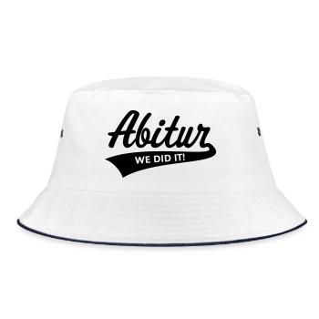 Abitur – We Did It! (Graduating Class / B) - Bucket Hat - white/navy - Front