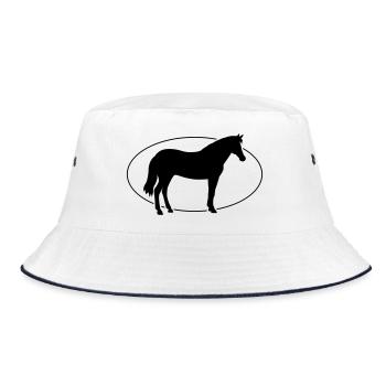 Cheval - Bob - blanc/marine - Devant