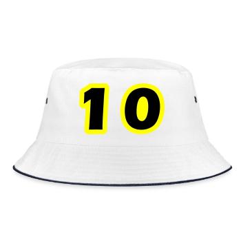 10 Symbole numérique - Bob - blanc/marine - Devant