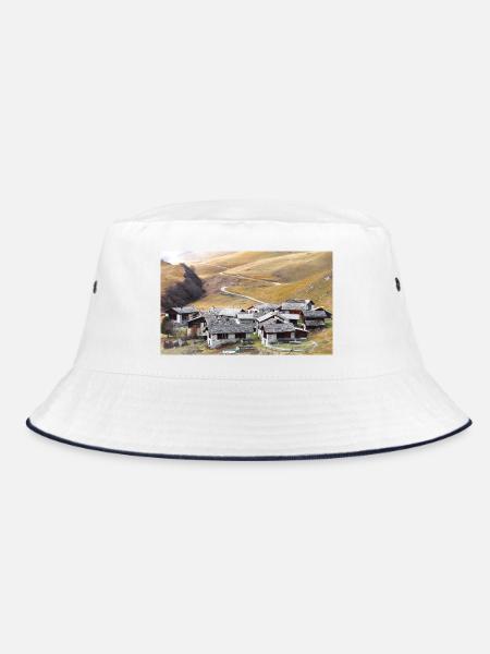 Grevasalvas - Bucket Hat - Weiß/Navy