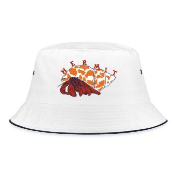 Einsiedlerkrebs - Bucket Hat - Weiß/Navy - Vorne